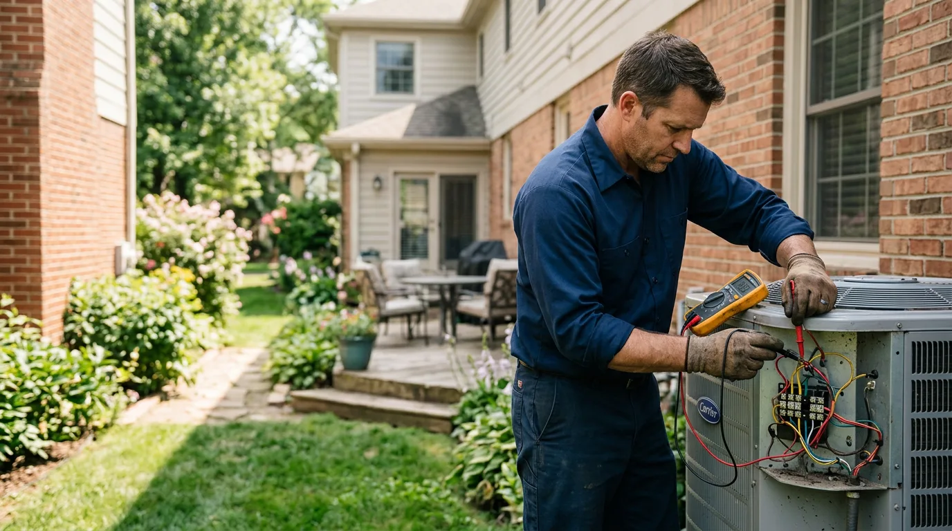 HVAC technician working near Pontotoc, MS